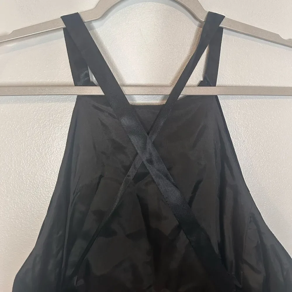 Nicole Miller New York Velvet Criss Cross Back Dress NWT